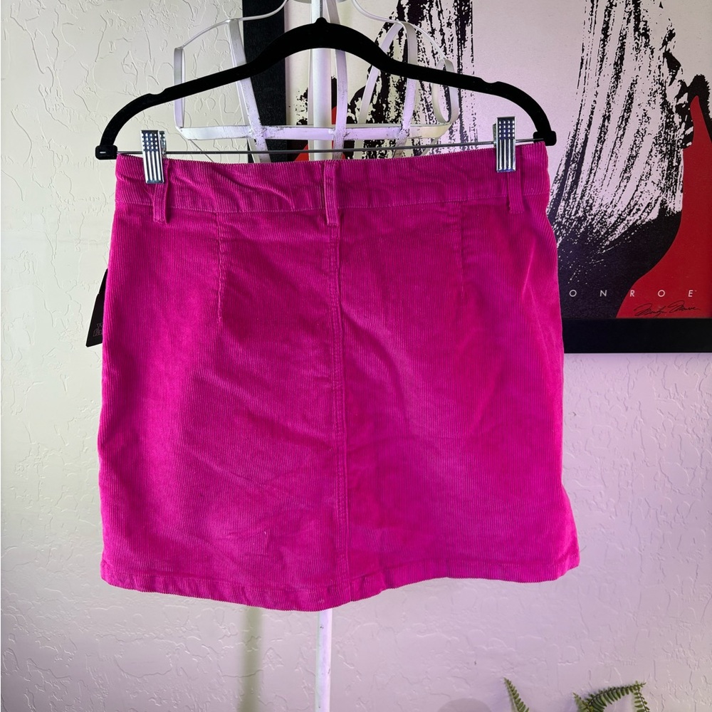 Wild Fable NWT Hot Pink Corduroy Skirt size 12 - Picture 6 of 6